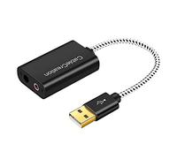 Adattatore per scheda audio USB Adattatore esterno Convertitore di schede audio stereo microfono da 3,5 mm per computer portatili desktop