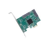 Adattatore per Scheda di Espansione PCIE PCI Express X1 A Controller SATA3.0 A 4 Porte Chip 88SE9215 PCI e PCI-e 3 Moltiplicatore