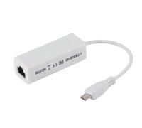 Adattatore per scheda di rete PolyGen RJ45 con doppia testa.Utilizzabile come adattatore da Micro USB a Ethernet per Pi Zero W o come adattatore da USB C a Ethernet per notebook e