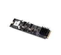 Adattatore per Scheda Madre con Presa Frontale USB 3.1 Tipo e da 10 Gbps per Scheda Madre NVME NGFF M-Key Express