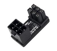 Adattatore per schede grafiche per computer portatile, connettore di alimentazione a 6 8 pin, connettore GPU | adattatore angolare a 180 gradi con struttura stabile per scheda grafica desktop PC