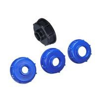Adattatore per serbatoio IBC,tappo adattatore IBC, Adattatore for serbatoio IBC, filettatura grossa da 60 mm, valvola di collegamento for rubinetto dell'acqua, multicolore, diverse misure(Blue,1/2'')