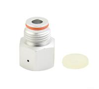 Adattatore per serbatoio per acquario, conversione da filettatura esterna G1/2 a filettatura interna TR21/4 con guarnizione (argento)