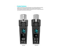 Adattatore per Sistema Microfonico Wireless UHF, Trasmettitore e Ricevitore XLR per Microfono Dinamico, Mixer Audio per Chitarra