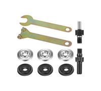 Adattatore per Smerigliatrice Angolare per Trapano, Adattatore per Mandrino da 6 Mm/10 Mm con Set di Parti di Dadi Flangiati e 2 Chiavi Inglesi