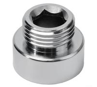 Adattatore per soffione doccia in ottone cromato, filettatura da 3/4 di pollice femmina a 1/2 pollice maschio, riduttore per tubo doccia, soffione doccia portatile, impianti idraulici del bagno (2