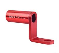 Adattatore per specchietto retrovisore per manubrio moto, supporto per cellulare, voltmetro e supporti per fari (rosso)