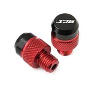 Adattatore per specchietto Tappi A Vite Per Specchietto Retrovisore In Alluminio CNC Per Moto M10X1,25 Per XJ6 DIVERSION Xj6 XJ6-S XJ6-F 2009 2010-2022(Red)