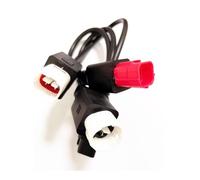 Adattatore per spina OBD2 diagnostico 3 in 1 OBD2 a 3 pin 4 pin 6 pin compatibile con la moto