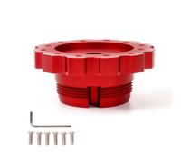 Adattatore per Sportivo in Alluminio con Design a Ingranaggio per Base Modello QR037 con Hardware Completo per Montaggio Facile Adatto per Pratica di Guida Virtuale, Rosso