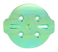 Adattatore per supporto computer da bici in lega Ti per Bryton S810 S650 S550 - Supporto leggero da ciclismo in titanio TC4 con viti 27 x 24 mm (verde)
