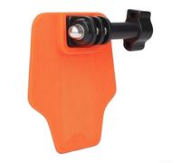 Adattatore per supporto luce per bici pieghevoli con supporto a forma di naso di maiale e struttura in nylon per uso esterno (arancione)