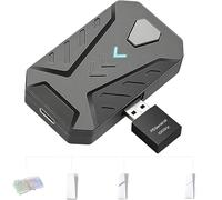 Adattatore per tastiera e mouse PS5 con convertitore USB P5General, adattatore a bassissimo ritardo da 1000 Hz per PS5/PS5 Slim/PS5 Pro, supporta la mappatura dei tasti, regola la sensibilità del