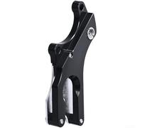 Adattatore per telaio del freno a disco per la conversione al sistema frenante a disco, adatto per ruote a sgancio rapido, struttura in lega di alluminio (nero)