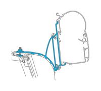 Adattatore per tenda a parete dometic perfectwall adapter 040 per guida a c vw t5/t6 multivan
