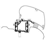 Adattatore per tendalini thule vw crafter dall'anno di fabbricazione 2017 rhd (uk)