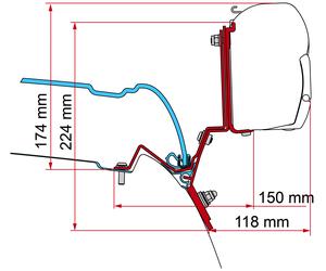 Adattatore per tendalino fiamma kit v classe marco polo dal 2014