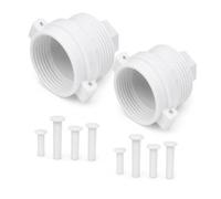 Adattatore per termostato da M28 a M30 x 1,5 mm, bianco, set da 2 pezzi