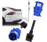 Adattatore Per Tesla, Adattatore CEE 3 Pin Per Tesla Model S/3/X/Y 32A Gen 2EV 220-250V Cavo Ricarica Prolunga Caricabatterie Cavo Ricarica Stazione Ricarica Per Tesla Cavo Massa Deve Essere Collegato