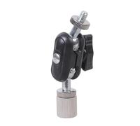 Adattatore per testa a in miniatura con vite da 1/4" in lega alluminio per attacco per treppiede per fotocamera DSLR Design ruotabile a 360 gradi Testa a per fotocamera dimensioni