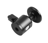 Adattatore per testa a sfera con giunto girevole portatile 1/4 a 3/8 vite in lega di alluminio per attrezzature di illuminazione per fotocamera Adattatore per fotocamera in lega di alluminio