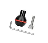 Adattatore per testa a sfera, montaggio a vite da 1/4", base a slitta fredda, perno di posizionamento per gabbia della fotocamera, monitor, flash, testa a sfera professionale
