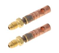 Adattatore per torcia di saldatura TIG, connettore del cavo di alimentazione e gas per WP-9 WP-17 WP-24, 2 pezzi in rame 3/8-24UNF