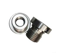 Adattatore per tornio di legno con filettatura a vite per uso mandrino, compatibile con filettature da 18 mm e 25 mm (da 25 mm a 18 mm)