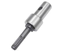 Adattatore per Trapano a Coclea, Adattatore per Trapano a Coclea da Giardino in Acciaio Al Carbonio Adattatore per Coclea Terrestre con Codolo Tondo con 3 Punte Intercambiabili