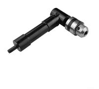 Adattatore per trapano ad angolo retto a 90 gradi, testa di conversione mandrino ad angolo retto con gambo da 8 mm, mandrino a tre ganasce in metallo per luoghi difficili da raggiungere (testa in