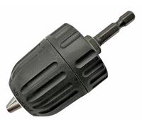 Adattatore per trapano, mandrino 0,8 - 10 mm, senza chiave, esagonale, 1/4", testa esagonale da 0,8 - 10 mm, per avvitatore a batteria, ad esempio Bosch IXO