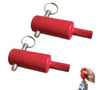 Adattatore per trapano per rimorchi, in acciaio resistente, maniglia a manovella per trapano elettrico da 2,5 cm, adatto per rimorchi con cassone ribaltabile, pianali, trasportatori per bestiame