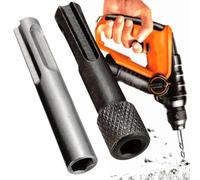 Adattatore per trapano SDS con attacco esagonale, supporto magnetico per punte per cacciavite, cambio rapido, in acciaio al cromo vanadio, accessorio per trapano elettrico (con zigrinatura)