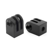 Adattatore per Treppiede in Alluminio,2 PCS Supporto Adattatore per Treppiede Adattatore Treppiede 1/4 di Pollice Filettatura Compatibile con Gopro 3/2/1/3