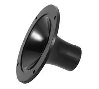 Adattatore per Tromba da 127mm a Vite in Plastica Nera | Corpo Rotondo, Filettatura Interna, Ricambio, Leggero per Prestazioni e Car