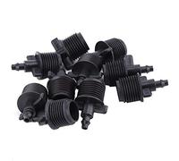 Adattatore per tubi a innesto da 10 pezzi da 1/2 ", connettore spinato con accoppiamento diritto per tubo capillare per irrigazione a goccia da 4/7 mm