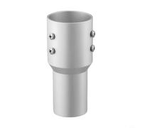 Adattatore per tubi in alluminio per Starlink Gen 2, riduttore per tubi da 0,75-2 pollici, supporto resistente alle intemperie con viti M6, facile montaggio senza foratura, argento anodizzato