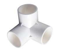 Adattatore per tubi in PVC da 50 mm, adattatore di giunti connettori di accoppiamento per la connessione del tubo dell'acqua da giardino, bianco Three-connection 25mm