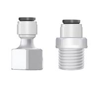 Adattatore per tubo con filettatura maschio/femmina, raccordo dritto a osmosi inversa, connettore rapido per filtro dell'acqua per serbatoio e tubo del purificatore 10 pezzi External thread