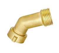 Adattatore per tubo dell'acqua, gomito a 45 gradi per camper con connettore rapido Easy Grip, raccordo per tubo curvo interno esterno dorato