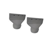 Adattatore per tubo di ventilazione per aria condizionata, struttura in ABS, facile installazione, connettore per condotto di scarico adatto per uso domestico Adattatore di sfiato piatto per aria