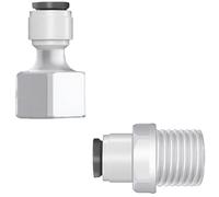 Adattatore per tubo dritto per depuratore d'acqua Raccordo per osmosi inversa push-to-connect, connettore rapido per filettatura maschio/femmina e accoppiamento serbatoio 10 pezzi Internal thread