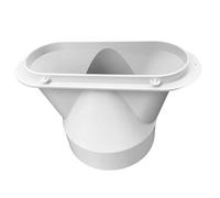 Adattatore per tubo flessibile AC portatile, connettore di scarico per tubo di condizionamento, regolazione in plastica durevole | interfaccia per accessori Flat Body Pipe, prolunga sicura del