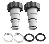 Adattatore per tubo flessibile di ricambio per terreno piscina 3,2 cm - 3,8 cm adattatore W/collare Connessione filettata Connettori e raccordi da giardino PUM Sostituzione per pompe di collegamento