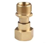 Adattatore per tubo flessibile per idropulitrice M22, 14 mm, filettato, in ottone, per un movimento fluido del tubo e un collegamento sicuro nelle attività di lavaggio a pressione