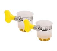 Adattatore per tubo in metallo da 22 mm, progettato per rubinetto da cucina, miscelatore, beccucci e ingressi per tubi da giardino, con tenuta ermetica (2 pezzi)
