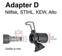 Adattatore Per Tubo Kärcher Quick Nifisk Parkside B&D A Kärcher 10Mm