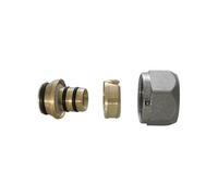 ADATTATORE PER TUBO MULTISTRATO NICHELATO 16 x 2,0 3/4 x 18 (Pz.10)