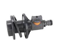 Adattatore per tubo per serbatoio 'acqua, per tubi del serbatoio da 1,9 cm, connettore rapido per capezzolo rivestito in , adattatore per barile d'acqua, per il giardino