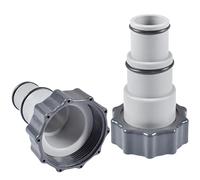 Adattatore per tubo piscina Intex A - 2 pezzi, filettatura interna 32/38 mm, ricambio per piscina
